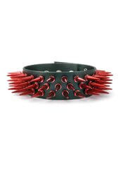 Xecutioner Choker with Red Spikes