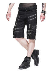 Mens Back Shorts with Zipper Details