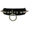Single Ring -n- Spikes Leather Choker