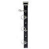 Leather Bondage Belt with 9 Large Rings