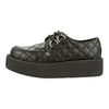 T.U.K. A8828 - Black Quilted Creepers