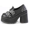 ASSAULT-38 Skull Buckle Shoes