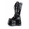 BEAR-205 Black Hologram Platform Boots