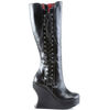 BRAVO-100 Black Wedge Boots