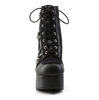 Charade-100 Black Spiked Platform Boots