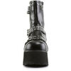 CLASH-430 Black Chain Boots