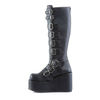 CONCORD-108 Black Buckled Boots