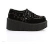 Velvet Embroidered Creeper Shoes