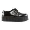 CREEPER-402 Black Leather Creepers