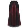 Crimson Noir Lace Gothic Long Skirt