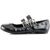 DAISY-03 Skull Buckle Flats