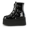 DAMNED-105 Patent Leather Platform Boots