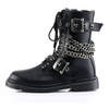 DEFIANT-204 Black Combat Boots