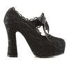 DEMON-11 Black Lace Pumps
