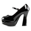 DOLLY-50 Black Patent Platform