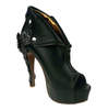 DORGU Black Zipper Heels
