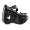 DYNAMITE-03 Platform Shoes with Star Cutout