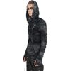 Darkwave Distressed Top with Oversized Hood
