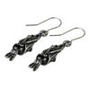 Awaiting The Eventide - Hanging Bat Earrings