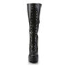 ELECTRA-2020 Black PU Knee-High Boots