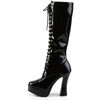ELECTRA-2020 Black Patent Knee High Boots