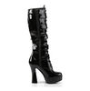 ELECTRA-2042 Black Patent Buckle Boots