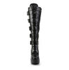 ELECTRA-2042 Gothic Black Buckle Boots