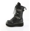 Emily-82 Skeleton Buckle Platform Boots