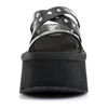 FUNN-19 Black Platform Sandals