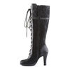 GLAM-240 Black Lace Boots