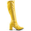GOGO-300 Yellow Go-Go Boots with 3 Inch Heel
