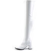 GOGO-3000 White Patent Over-the-Knee Gogo Boots