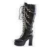 GOTHIKA-209 black strap boots