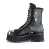 GRAVEDIGGER-10 Silver Toe Cap Boots