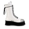 GRAVEDIGGER-14 Men's White Platform Boots
