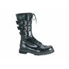 GRAVEL-14 Black Leather Demonia Boots