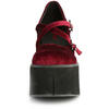 KERA-10 burgundy maryjane platform shoes
