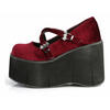 KERA-10 burgundy maryjane platform shoes