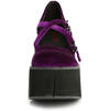 KERA-10 Purple Velvet Maryjane Shoes