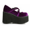 KERA-10 Purple Velvet Maryjane Shoes