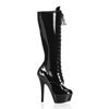 KISS-2020 Black Laceup Boots