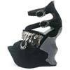 LEIA Black Wedge Platforms