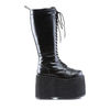 MEGA-602 Black Knee-High Platform Boots