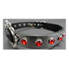 Red Black Silver Filigree Choker