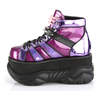 NEPTUNE-100 Purple Glitter Platform Shoes