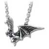 Om Strygia Gothic Bat Necklace
