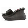 PACE-01 Black Platform Sandals