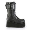 PETROL-150 Black Platform Boots