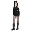 Punk Rock Kitty Dress with Oversized Hood & Kitty Ears