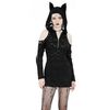 Punk Rock Kitty Dress with Oversized Hood & Kitty Ears